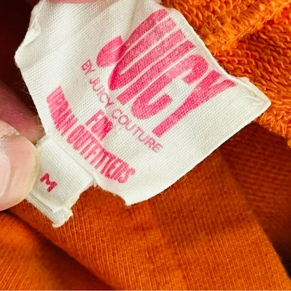 Juicy Couture Orange Cropped Graphic Hoodie - Picture 9 of 12